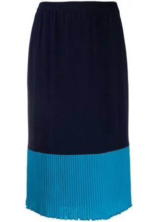 Yves Saint Laurent Pre-Owned двухцветная юбка миди 1980-х годов