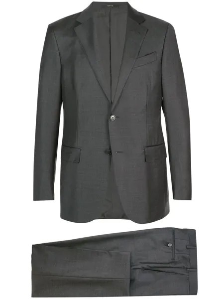 Zegna классический костюм-двойка, серый