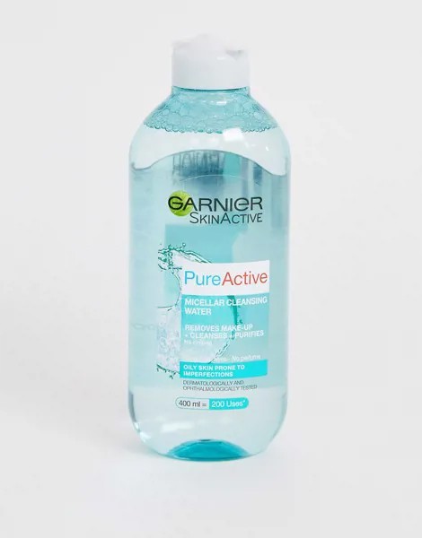 Очищающая мицеллярная вода 400 мл для жирной кожи Garnier - Pure Active-Бесцветный
