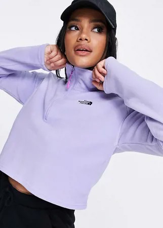 Укороченный сиреневый топ из флиса The North Face 100 – эксклюзивно для ASOS-Фиолетовый цвет