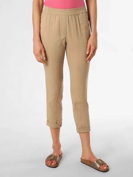 Брюки с содержанием льна Marc Cain Sports, бежевый