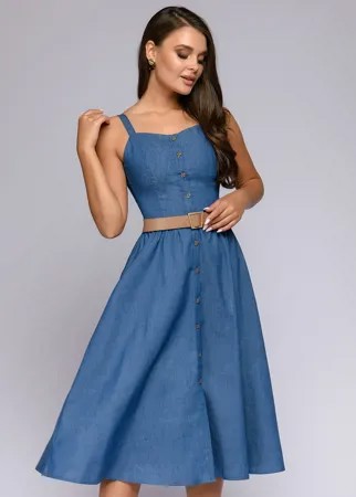 Платье-сарафан женское 1001dress 0112001-01981DB синее 42