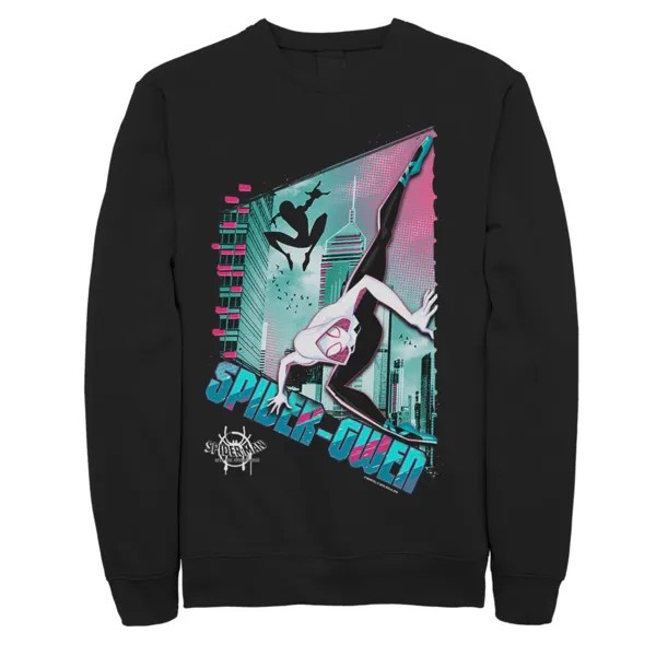 Мужской флисовый пуловер с графическим рисунком Marvel Spiderverse Spider-Gwen City Pose