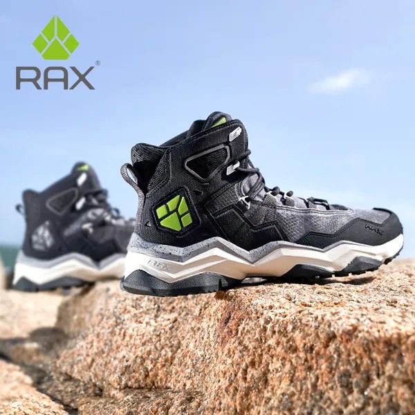 RAX тактические ботинки для пустыни, мужские походные ботинки, винтажные походные ботинки на шнуровке, военные ботинки, водонепроницаемые охотничьи сапоги