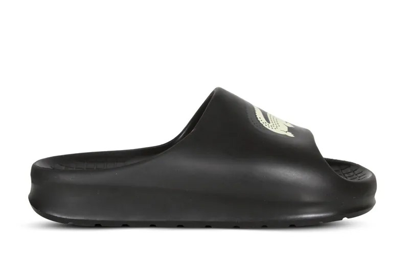 Мужские сандалии Lacoste Serve Slide 2.0 123 1 черного и белого цвета 745CMA0005454