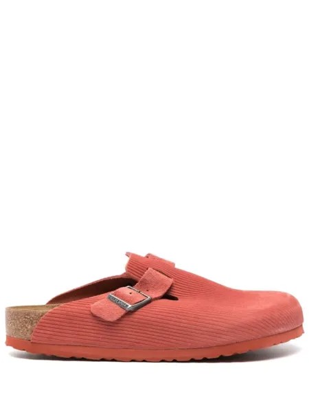 Birkenstock шлепанцы Boston с тиснением, красный