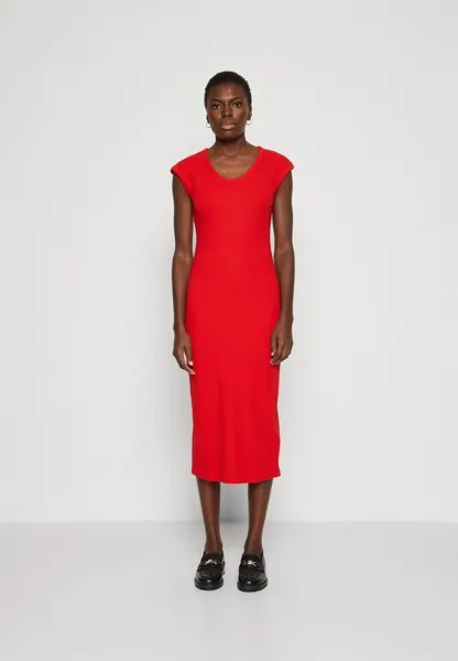 Платье из джерси SLIM MIDI CAP SLEEVE Tommy Hilfiger, цвет fierce red