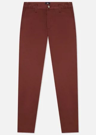 Мужские брюки Edwin 45 Chino PFD Compact Twill 9 Oz, цвет бордовый, размер 38