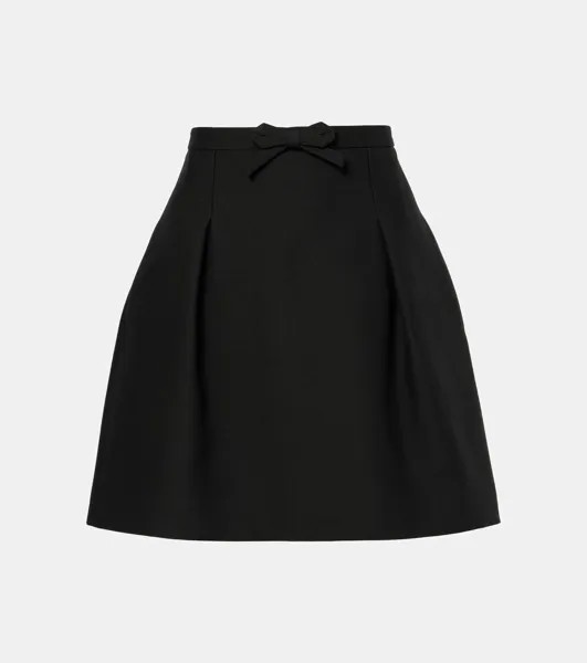 Мини-юбка Crepe Couture Valentino, черный