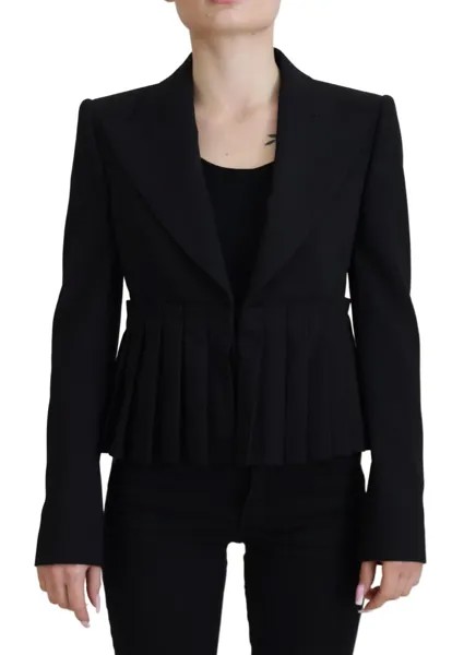 Куртка DOLCE - GABBANA Шерстяной однобортный пиджак черного цвета IT38/US4/XS 2800usd