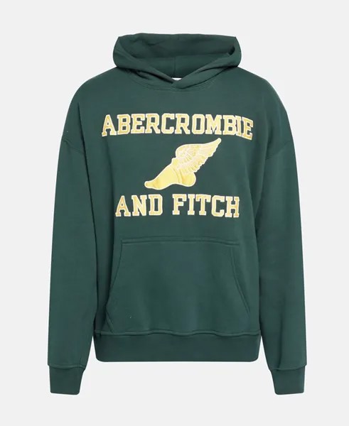 Худи с капюшоном Abercrombie & Fitch, зеленый