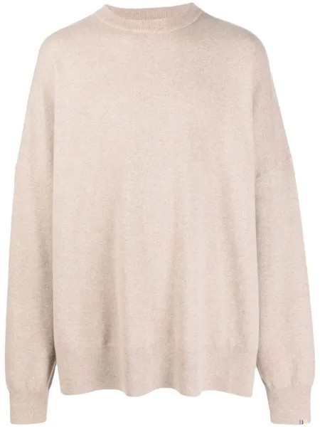 Extreme cashmere джемпер из смесового кашемира с круглым вырезом, нейтральный цвет