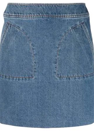 A.P.C. джинсовая юбка прямого кроя