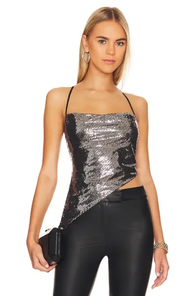 Топ superdown Bastina Cami, цвет Gunmetal Sequin