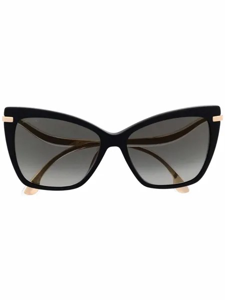 Jimmy Choo Eyewear солнцезащитные очки в массивной оправе