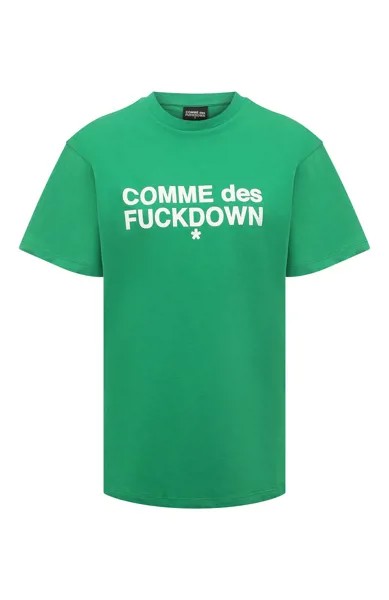 Хлопковая футболка Comme des Fuckdown