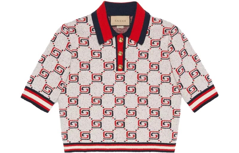 Рубашка поло женская красная Gucci