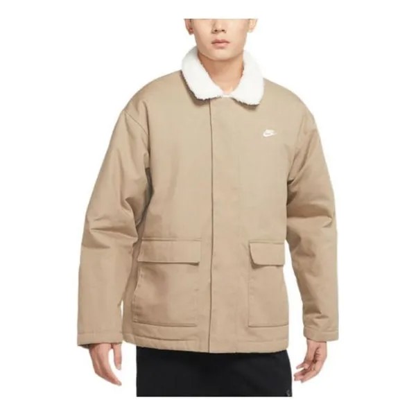 Куртка Nike fleece utility jacket 'Beige', бежевый