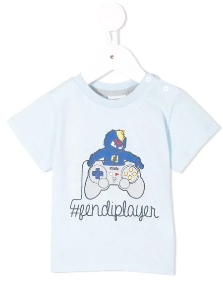 Fendi Kids Bug-Kun controller T-shirt