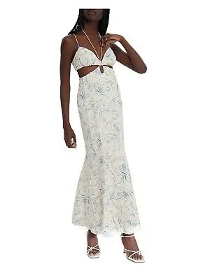 SIGNIFICANT OTHER Женское бежевое макси-платье с рифленой подкладкой и застежкой на спине 8