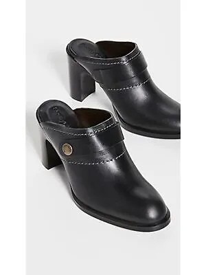SEE BY CHLOE Женские черные кожаные туфли-мюли Annia без шнуровки на каблуке 37,5