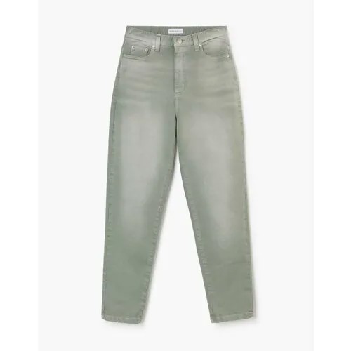 Джинсы мом Gloria Jeans, размер 44/164, зеленый