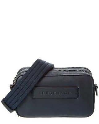 Женская кожаная сумка через плечо Longchamp Lc3d с камерой, синяя