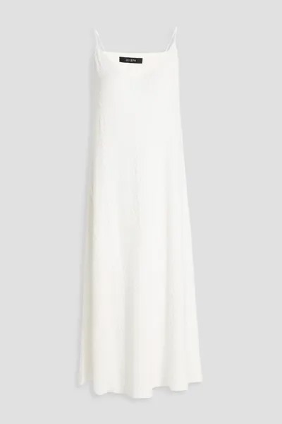 Платье-комбинация миди из фактурного хлопка Joseph, цвет Off-white