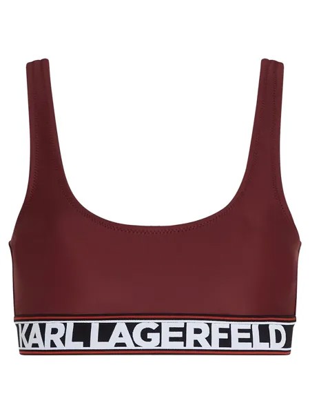 Топ бикини Karl Lagerfeld, цвет Merlot