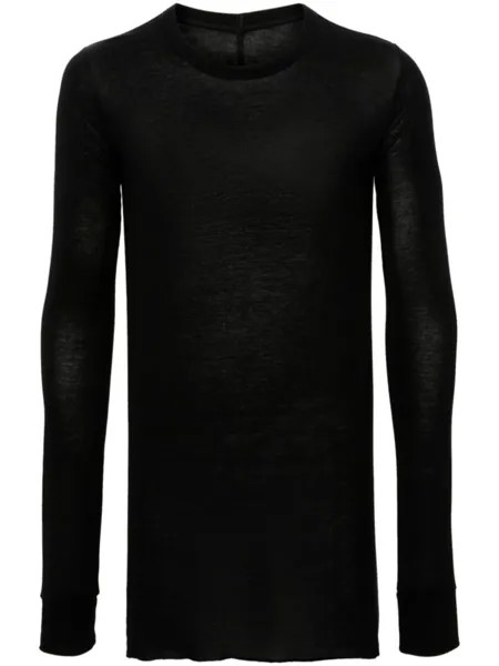 Rick Owens лонгслив из джерси, черный