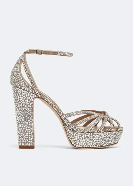 Сандалии Jimmy Choo Isra 120, серебряный