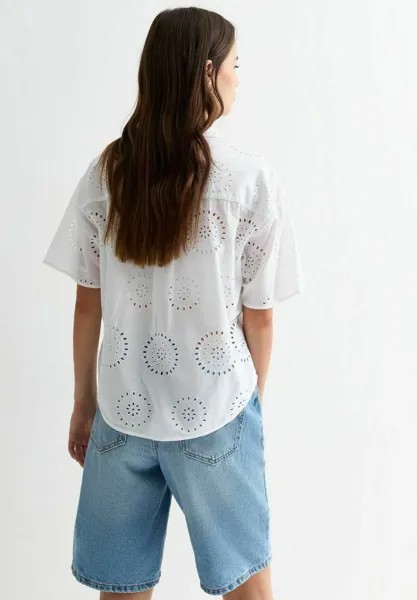 Рубашка EMBROIDERED New Look, белый