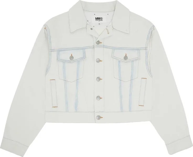 Куртка MM6 Maison Margiela Sports Jacket Stone Bleach, кремовый