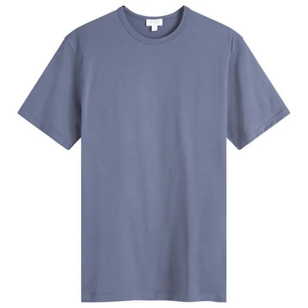 Футболка Sunspel Classic Crew Neck T-Shirt, цвет Slate Blue
