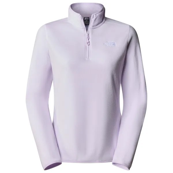 Флисовый свитер The North Face Women's 100 Glacier 1/4 Zip, цвет Icy Lilac