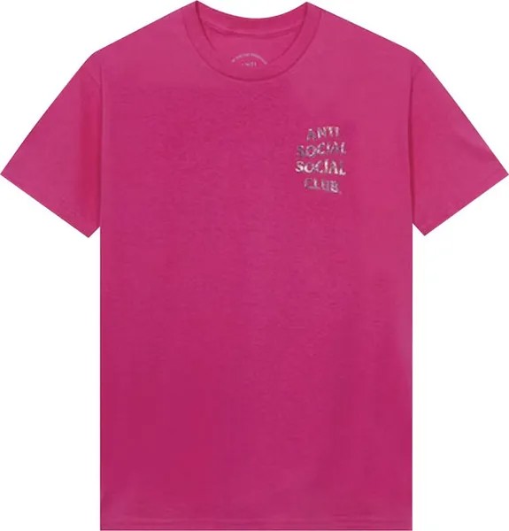 Футболка Anti Social Social Club Layer Lock Hot Tee 'Pink', розовый