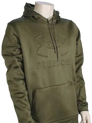 Пуловер с капюшоном Under Armour Freedom Emboss — Marine OD Green — Новинка