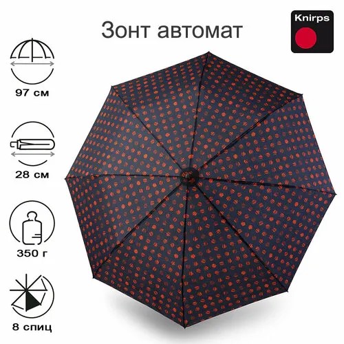Зонт Knirps, красный, синий