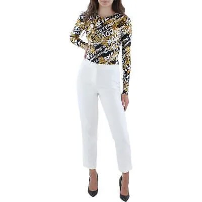 Versace Jeans Couture Женская рубашка с длинными рукавами и принтом, боди, топ BHFO 5969