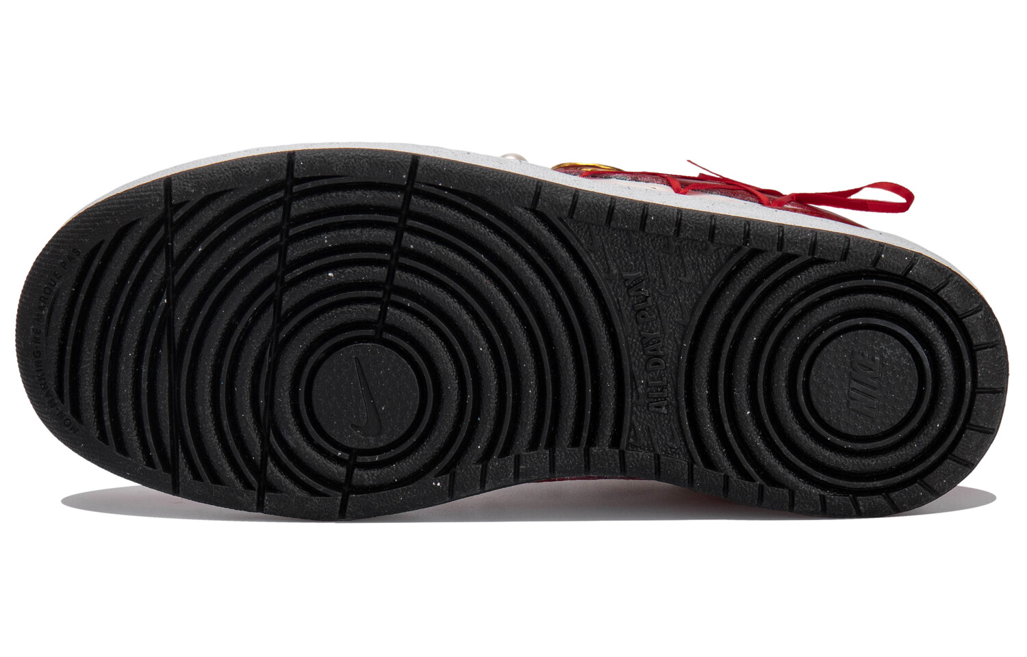 Кроссовки Nike Court Borough Skateboarding Shoes Women's Low-top White/red, белый/красный