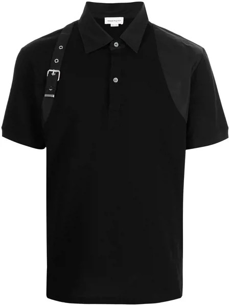 Alexander McQueen рубашка поло с пряжкой