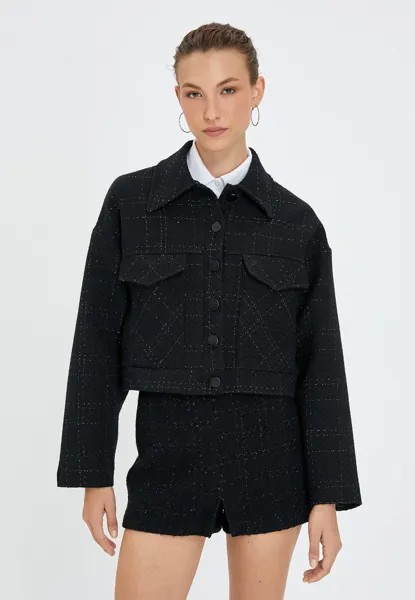 Легкая куртка Buttoned Pocket Detail Koton, черный