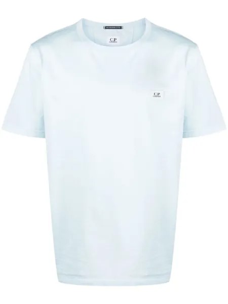 C.P. Company футболка с нашивкой-логотипом, синий