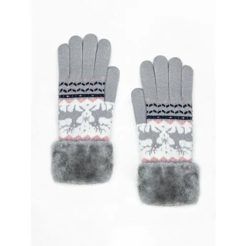 Перчатки AnyMalls, размер 15-21, серый