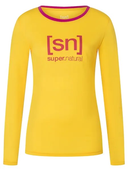 Лонгслив super.natural Merino, желтый