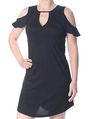 JESSICA SIMPSON Женское Черное Коктейльное Платье Без Рукавов с Открытыми Плечами XS