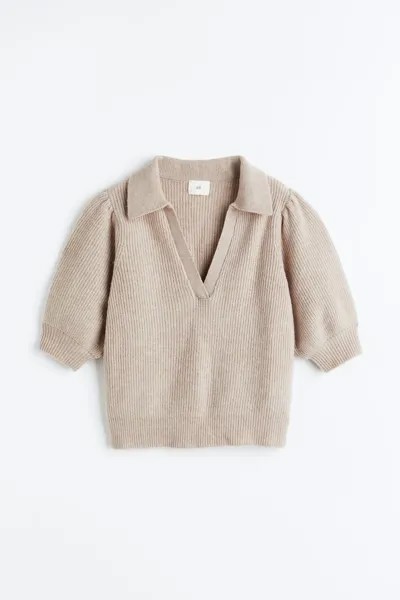 Пуловер женский H&M 1109391003 бежевый XL (доставка из-за рубежа)