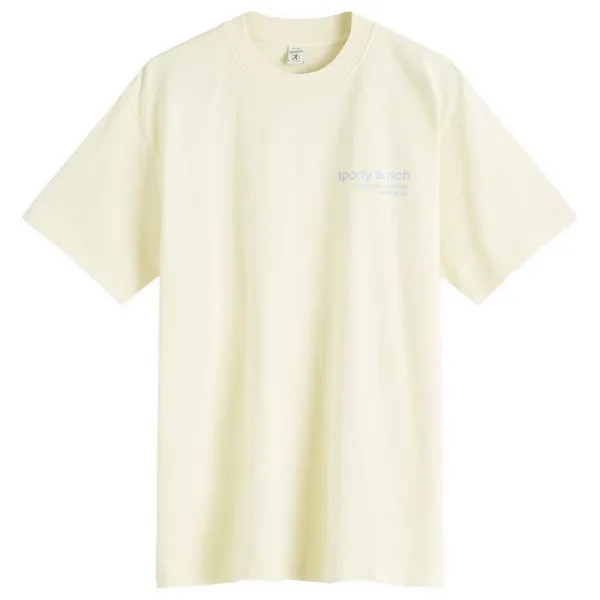 Футболка Sporty & Rich Usa Health Club T-Shirt, цвет Almond & Navy