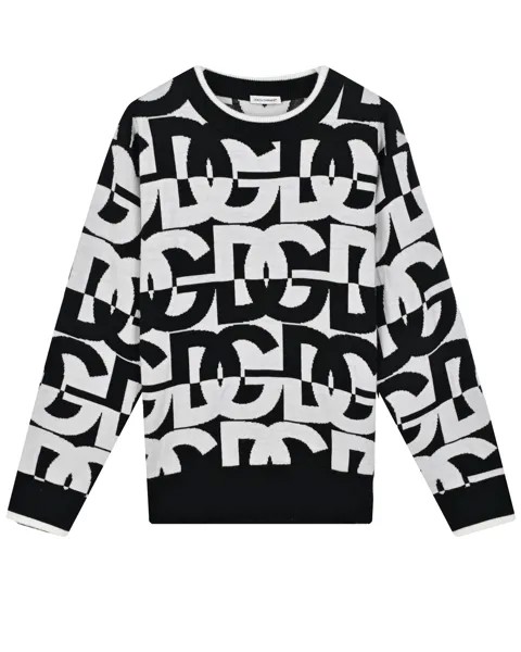 Джемпер из шерсти со сплошным лого Dolce&Gabbana детский