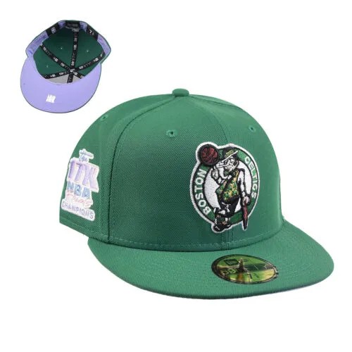Мужская кепка New Era Boston Celtics Pop Sweat 59Fifty зелено-лавандовая